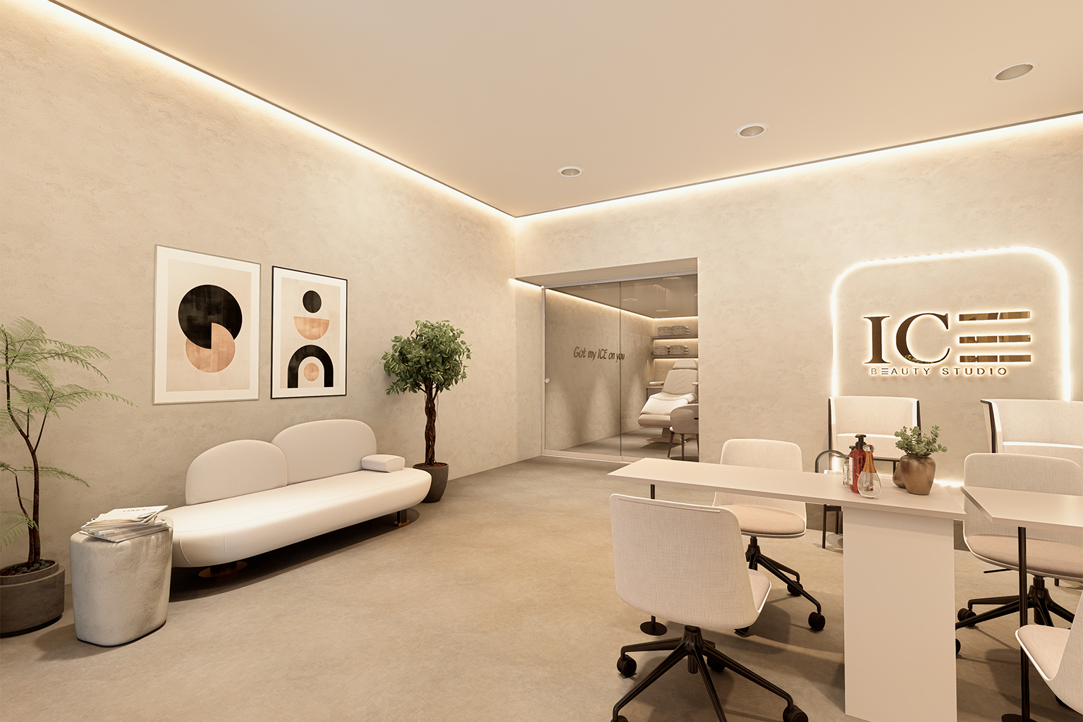 Diseño y acabados de interiores: detalle de iluminación y materiales