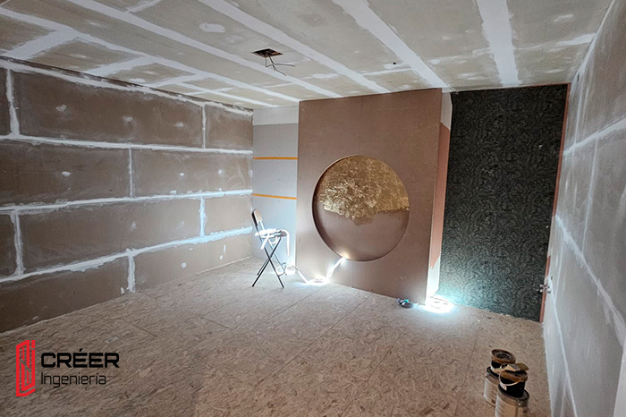 Ejecución de cartón-yeso en fase de obra